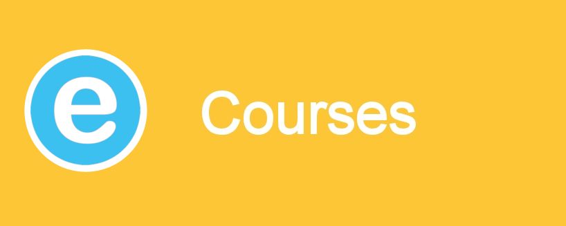 The eLearn Here Direct logo to the left of text saying Courses.