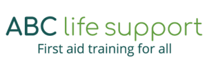 ABC Life Support logo that says First Aid Training for all.